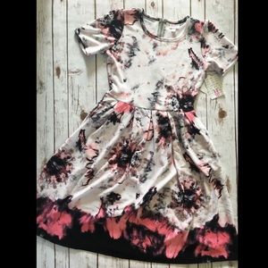 Lularoe Amelia Tie Dye Dress LG